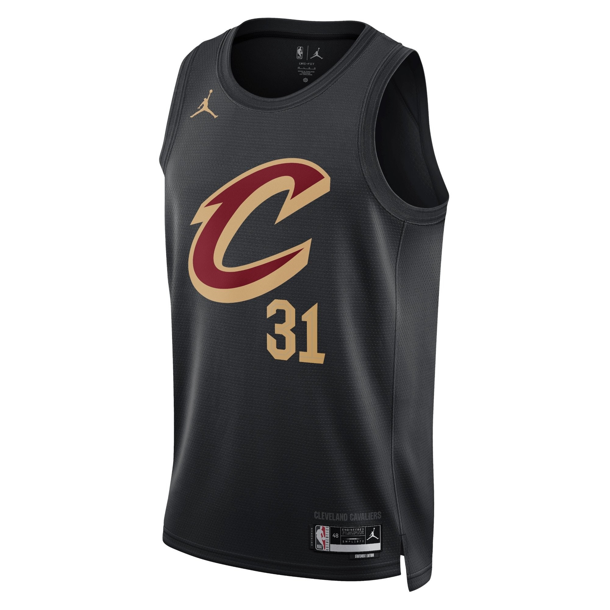 Cleveland Cavaliers Jarrett Allen Statement Edition Swingman Jersey Black Unisex