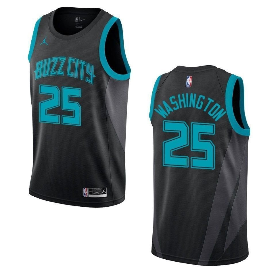 Men's Charlotte Hornets P.J. Washington City Edition Swingman Jersey Black