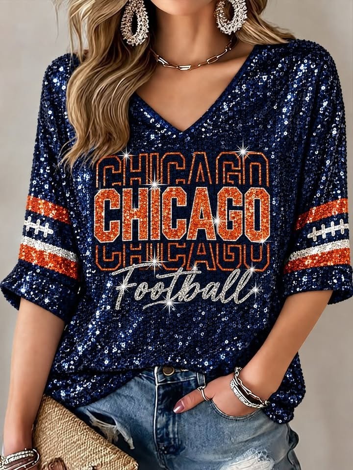 Musemora - Women's Chicago Bears Long Sleeve Shirt - Football