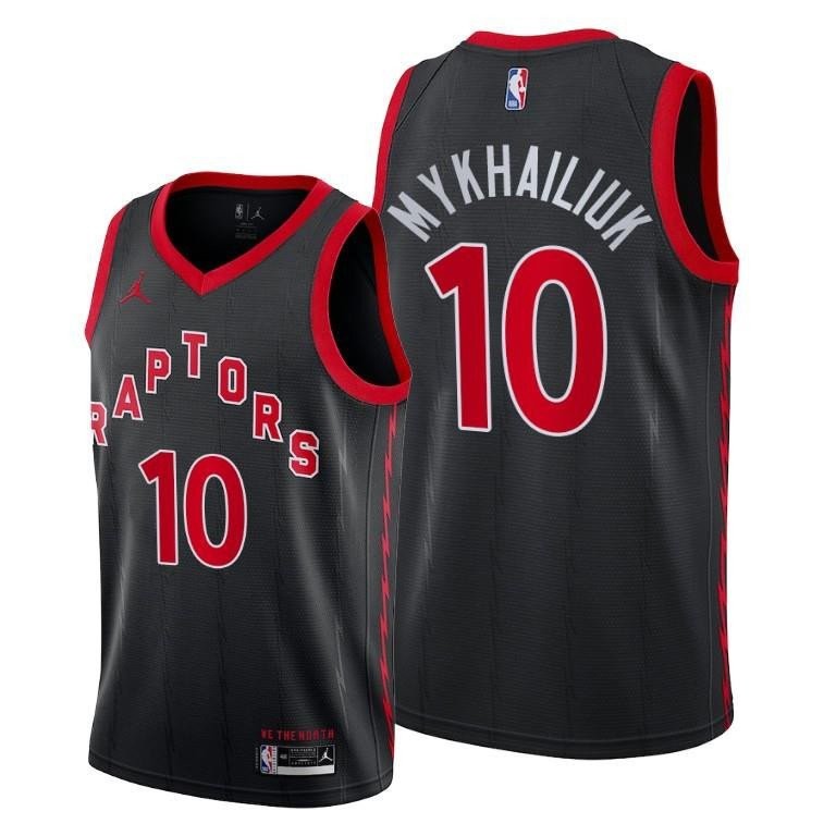 Sviatoslav Mykhailiuk Toronto Raptors Black Statement Edition Jersey 10 - Men Jersey