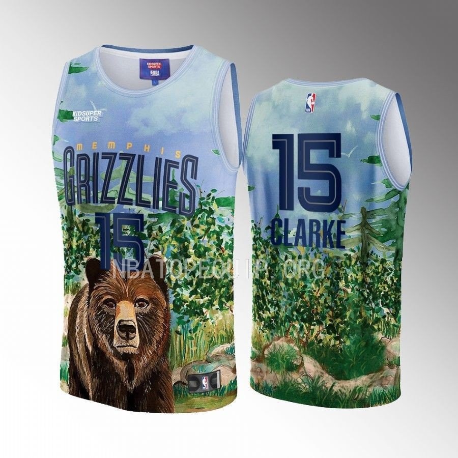 Brandon Clarke 15 Memphis Grizzlies KidSuper Studios Unisex Multicolor Hometown Jersey