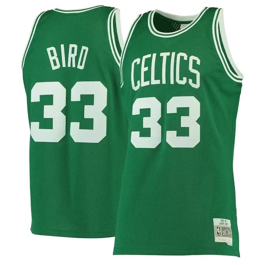 Larry Bird Boston Celtics Mitchell & Ness 1985-86 Hardwood Classics Swingman Jersey Kelly Green