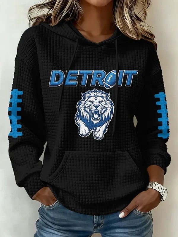 Musemora - Unisex Detroit Lions Hoodie - Game Day Football
