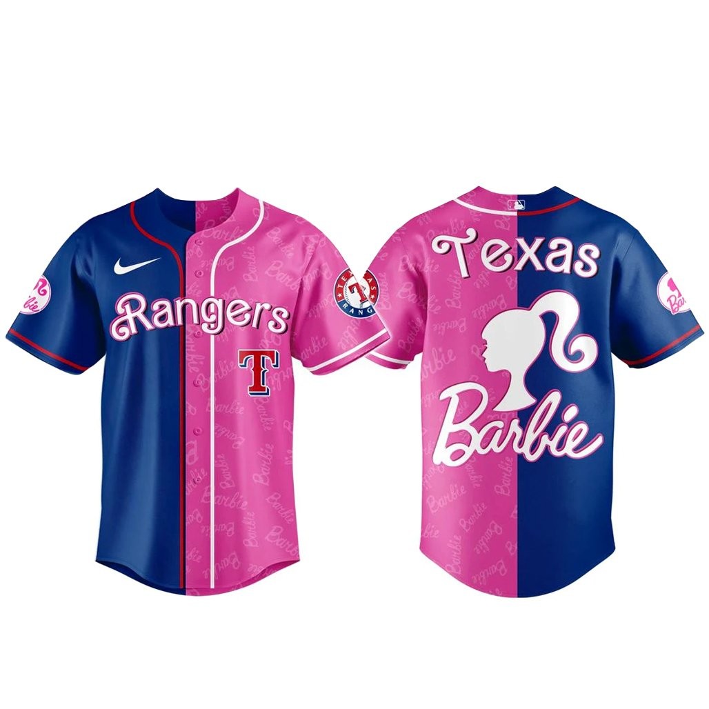 Texas Rangers x Barbie Night Game 2026 Baseball Jersey