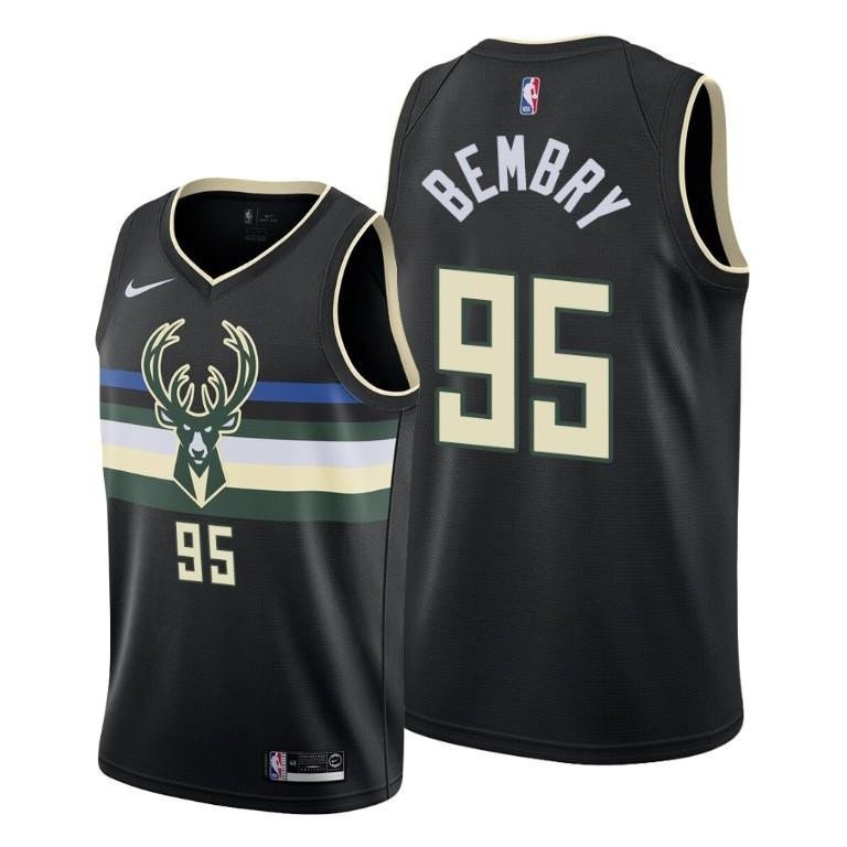 DeAndre' Bembry Milwaukee Bucks Statement Edition Jersey - Black - Men Jersey