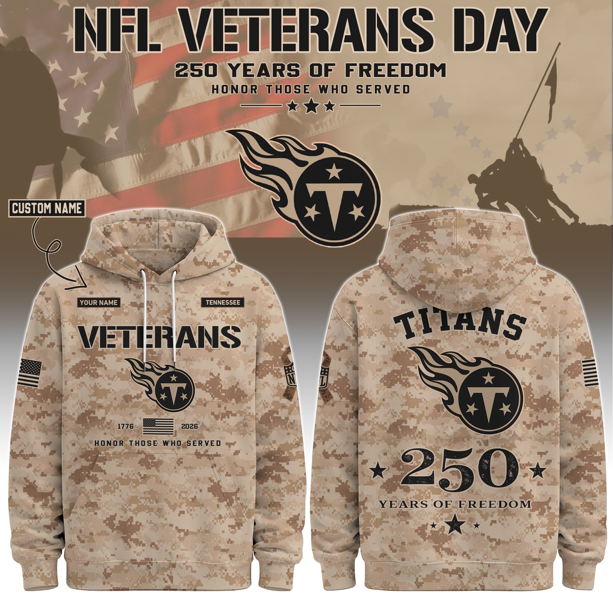 Musemora - Unisex Tennessee Titans Hoodie