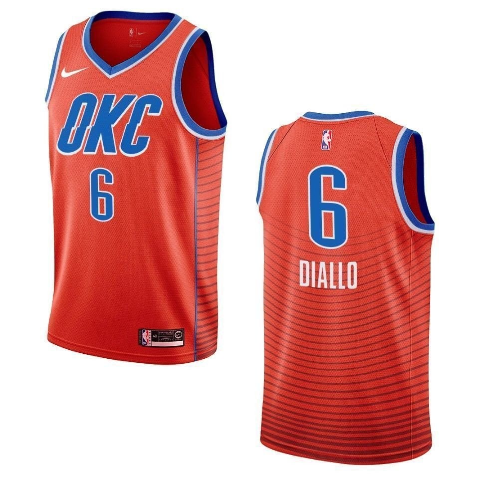 Men's Oklahoma City Thunder Hamidou Diallo Statement Swingman Jersey Orange
