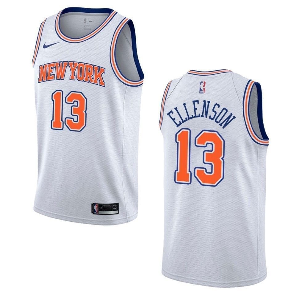 Men's New York Knicks Henry Ellenson #13 Statement Swingman Jersey White