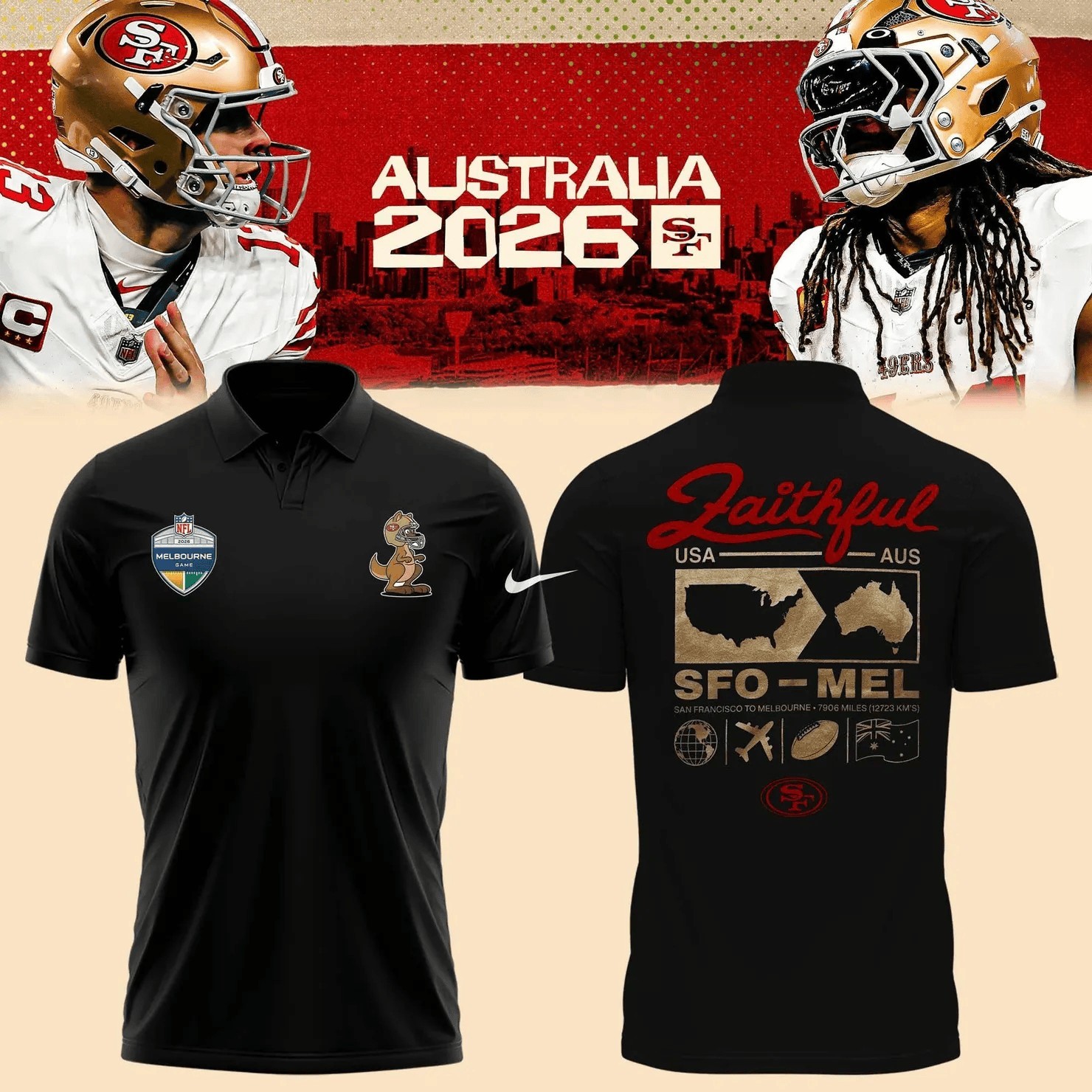 Musemora - Unisex San Francisco 49ers Polo Shirt