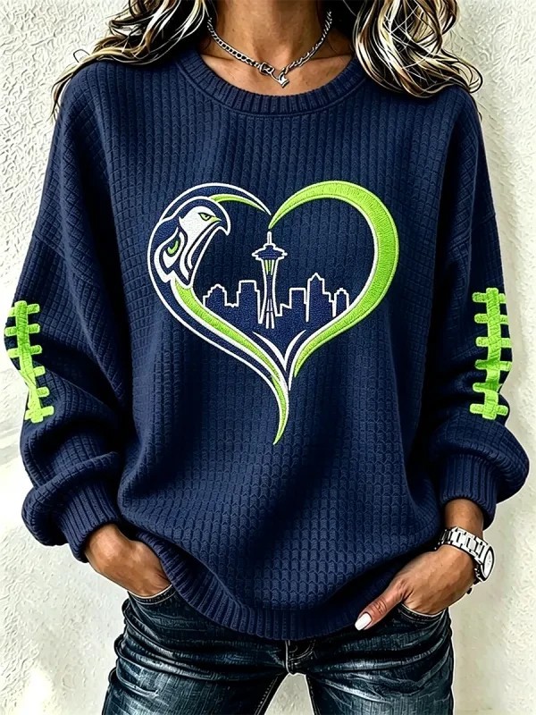 Musemora - Unisex Seattle Seahawks Sweatshirt - Game Day Football Fan Gear