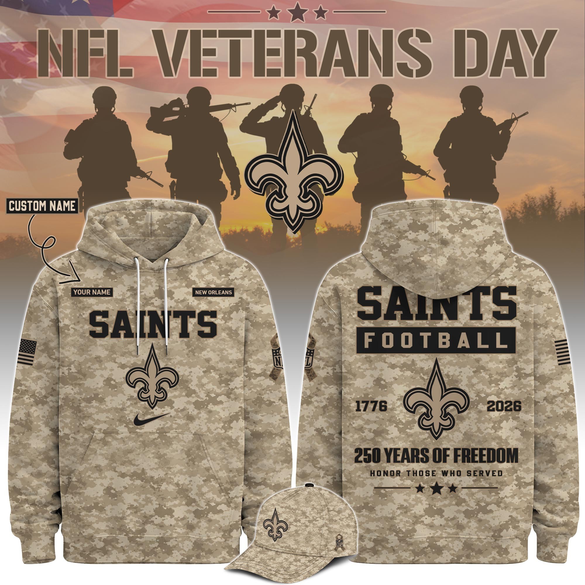 Musemora - Unisex New Orleans Saints Hoodie