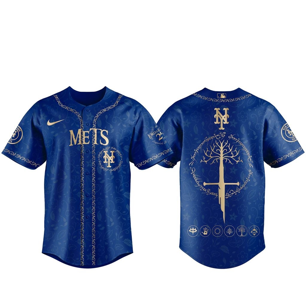 New York Mets The Lord of The Rings 2026 Night Blue Baseball Jersey
