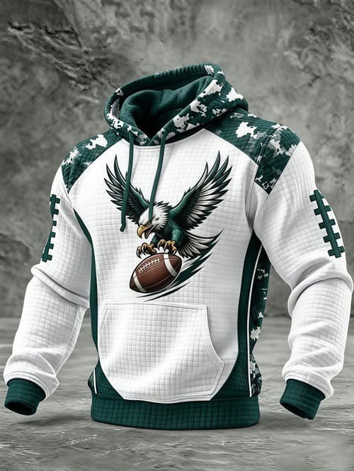 Musemora - Men's Philadelphia Eagles Hoodie - Game Day Football