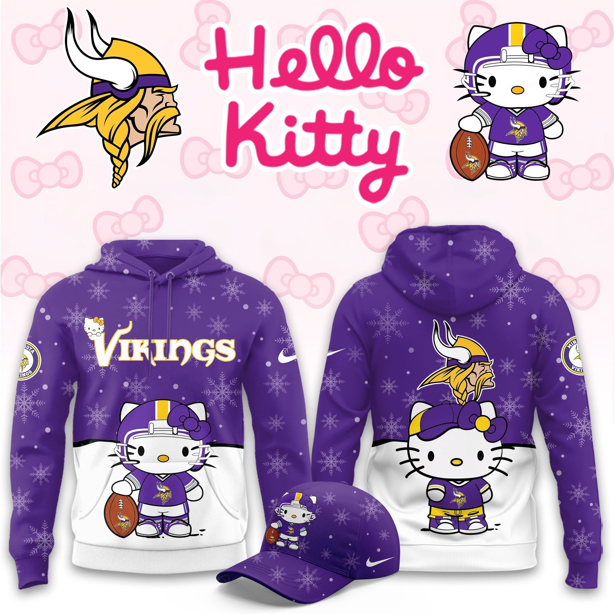 Musemora - Unisex Minnesota Vikings Hoodie - Football