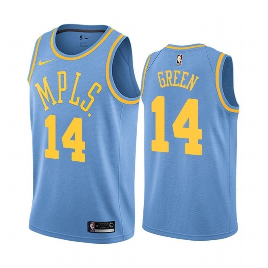 Men's Los Angeles Lakers Danny Green #14 Blue Classic Jersey