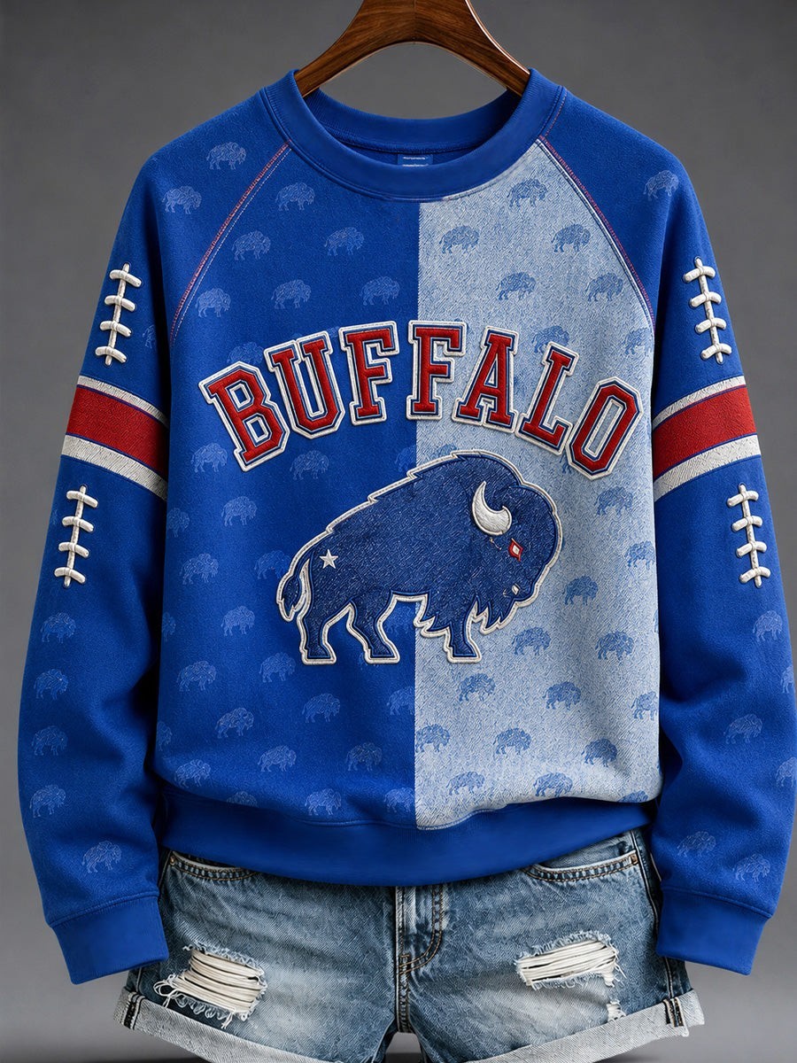 Musemora - Unisex Buffalo Bills Sweatshirt - Game Day Football