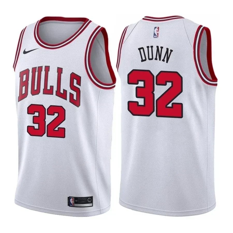 Men's Kris Dunn 32 Bulls Association White Basketball Jersey