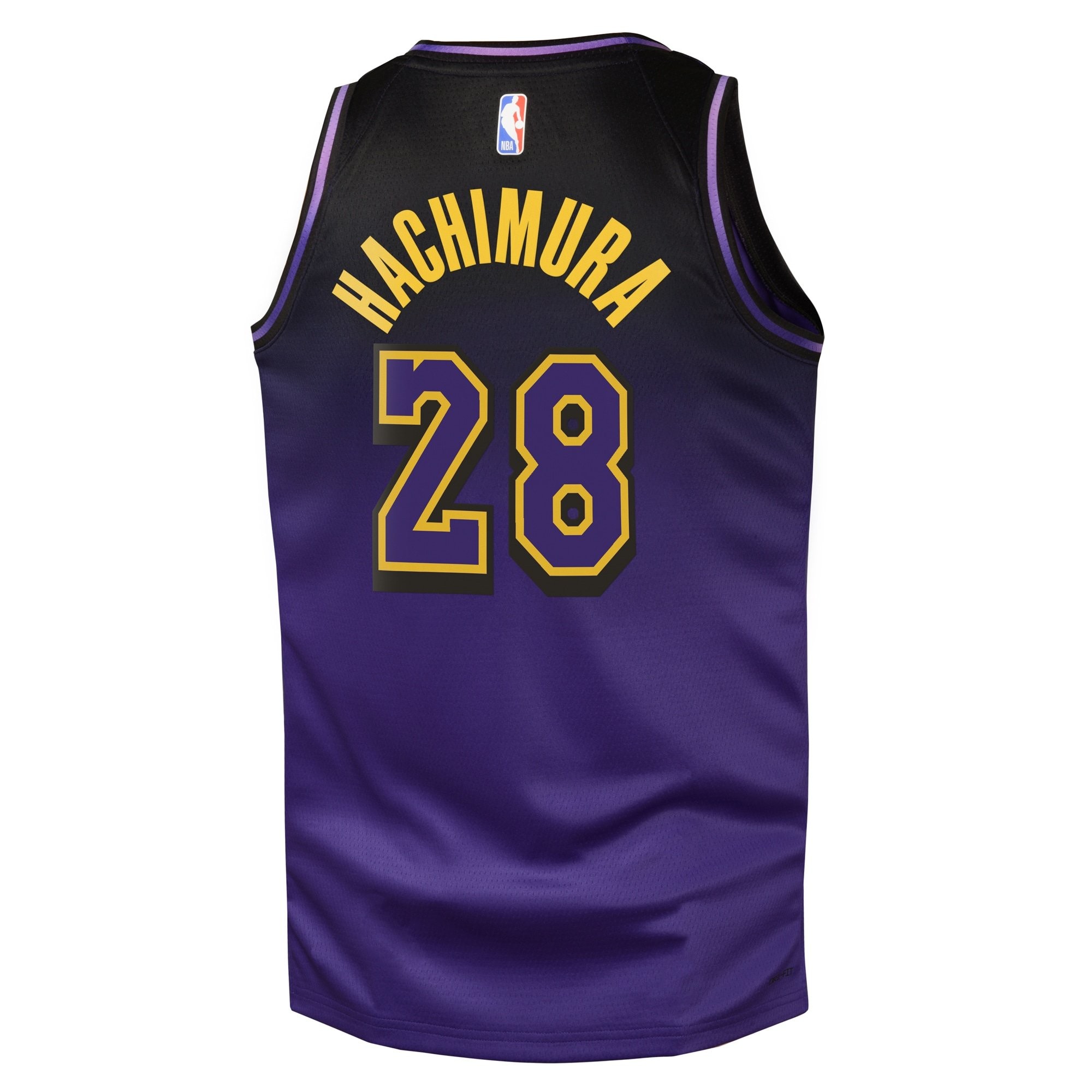 Los Angeles Lakers City Edition Swingman Jersey 2024 Purple Rui Hachimura Youth - Image 3