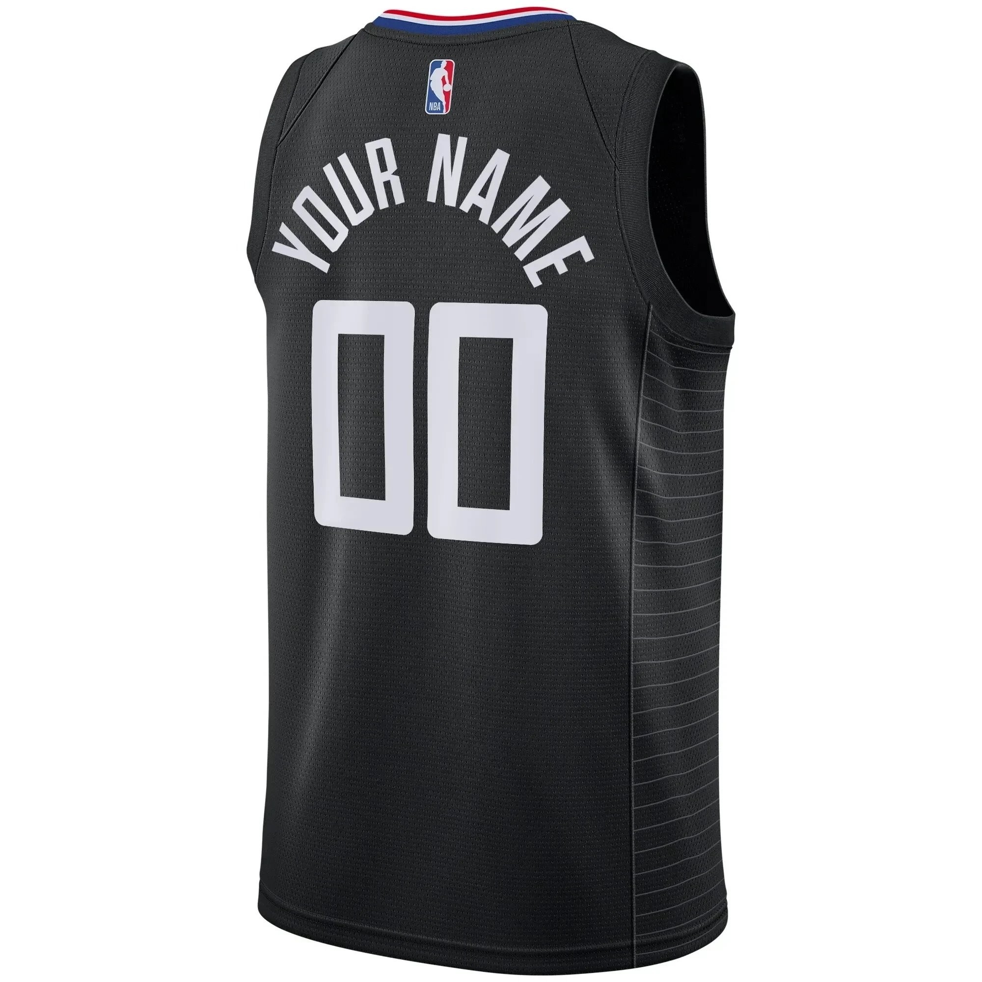 La Clippers Swingman Custom Jersey - Statement Edition - Black - Image 3