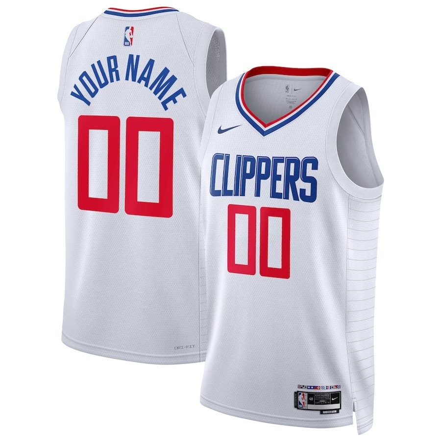Los Angeles Clippers 2023/24 Association Swingman Custom Jersey White Unisex