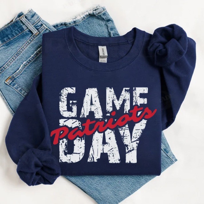 Musemora - Unisex New England Patriots Sweatshirt - Game Day Football