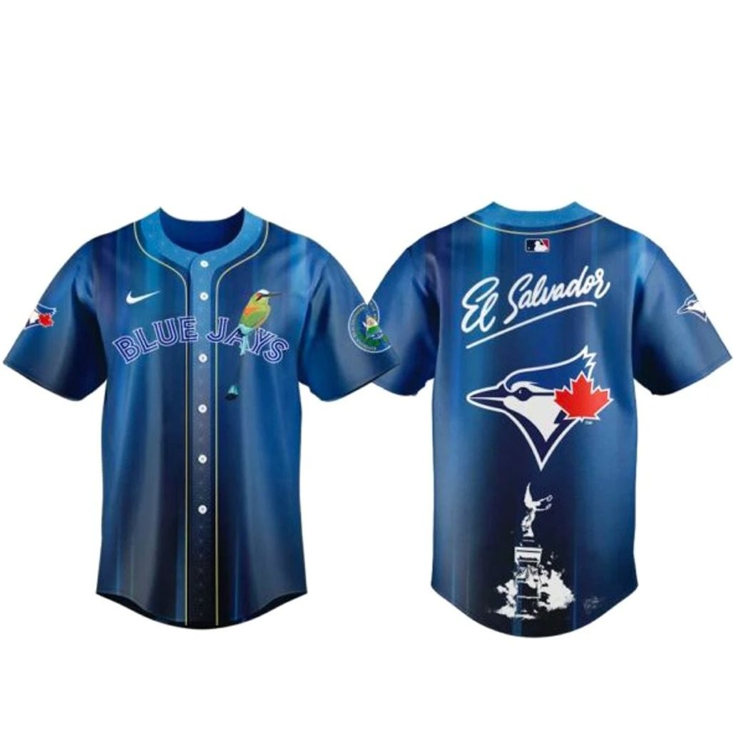Toronto Blue Jays Salvadoran Heritage Day 2026 Baseball Jersey