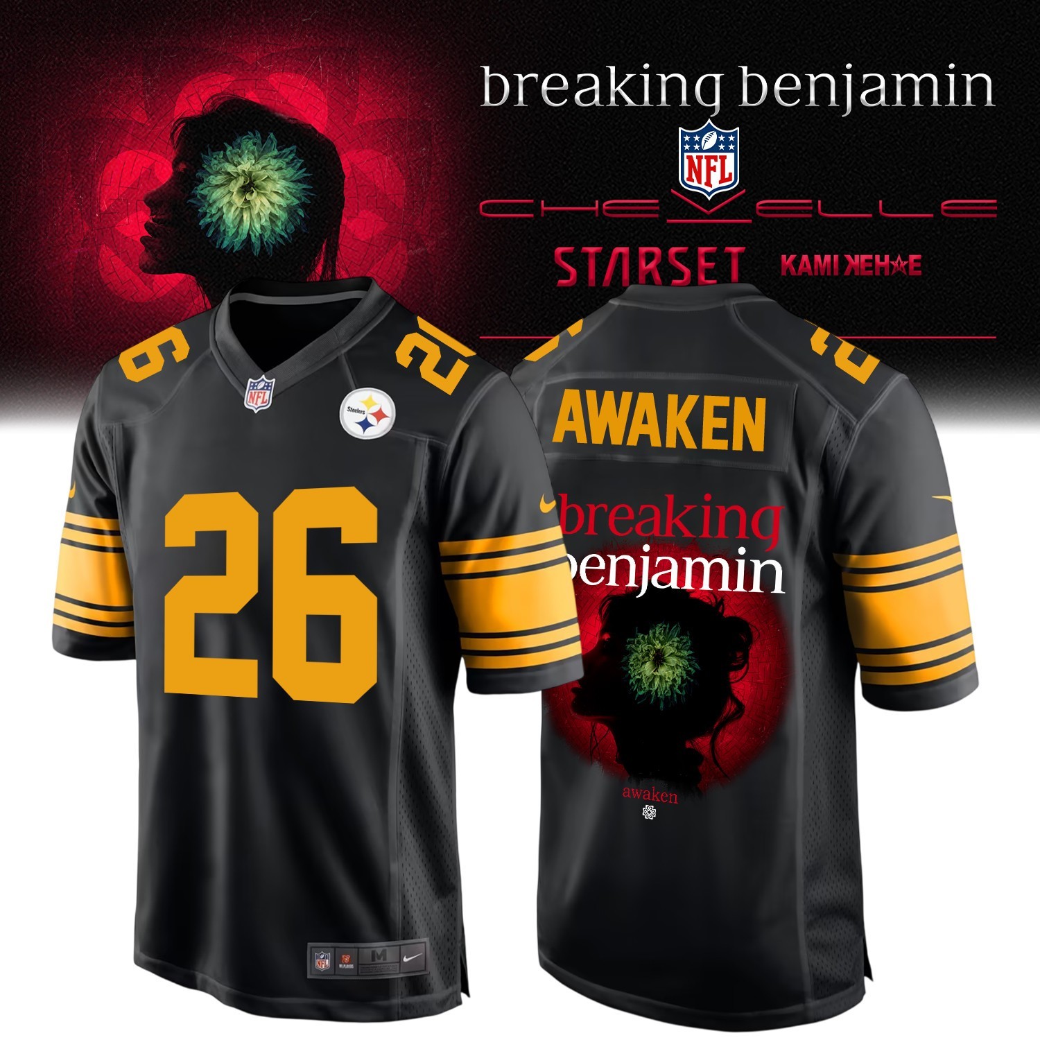 Musemora - Unisex Pittsburgh Steelers Jersey