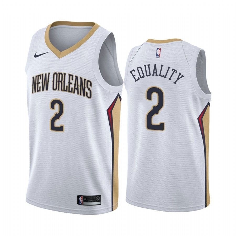 Men's Lonzo Ball Equality Pelicans Association Basketball Jersey Multicolor