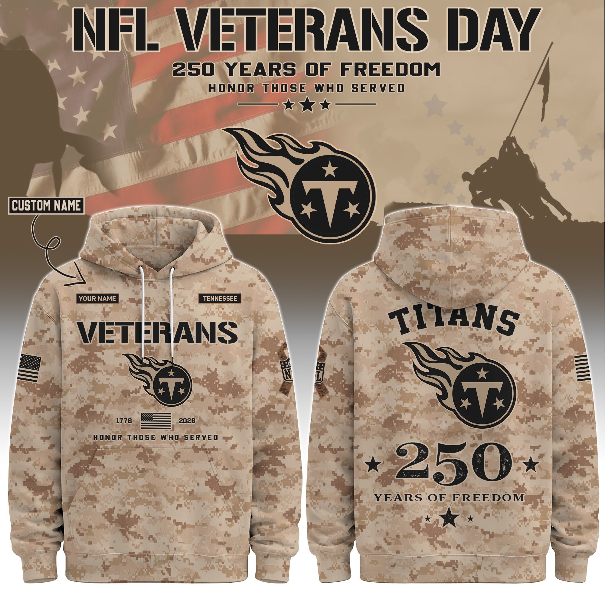 Musemora - Unisex Tennessee Titans Hoodie - Football