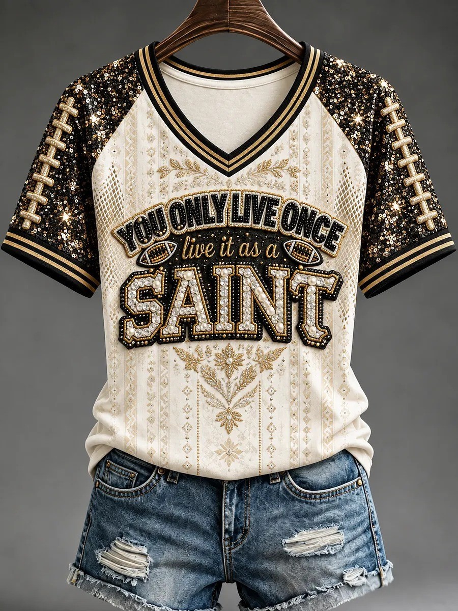 Musemora - Unisex New Orleans Saints T-Shirt - Football