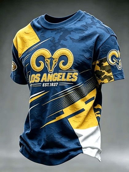 Musemora - Unisex Los Angeles Rams T-Shirt - Game Day Football