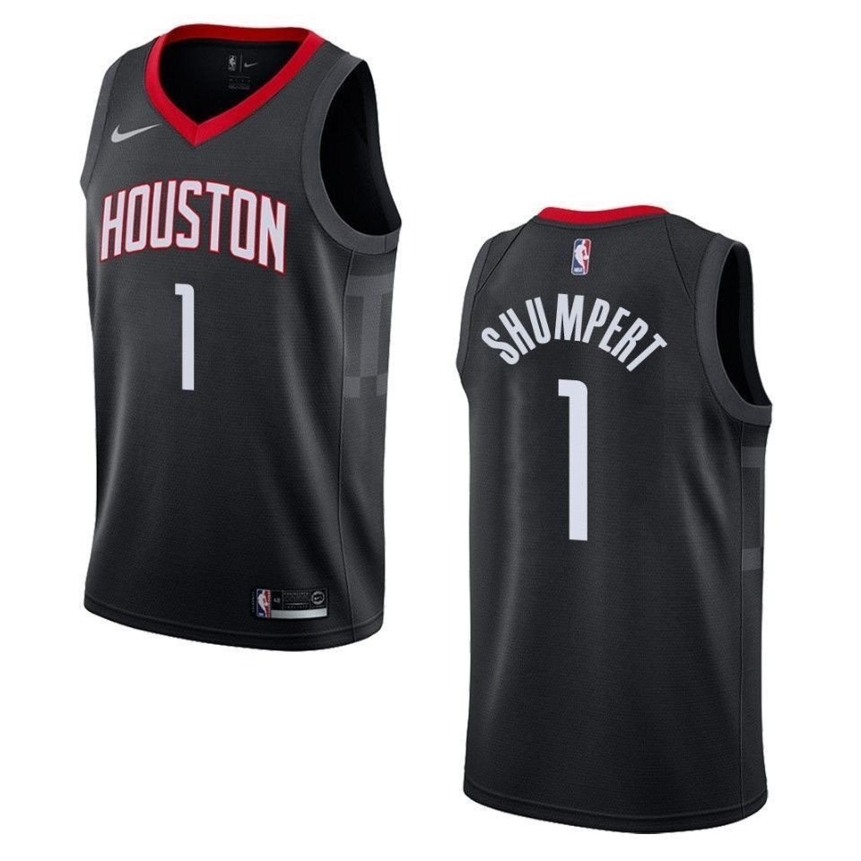 Men's Houston Rockets Iman Shumpert Statement Swingman Jersey Black