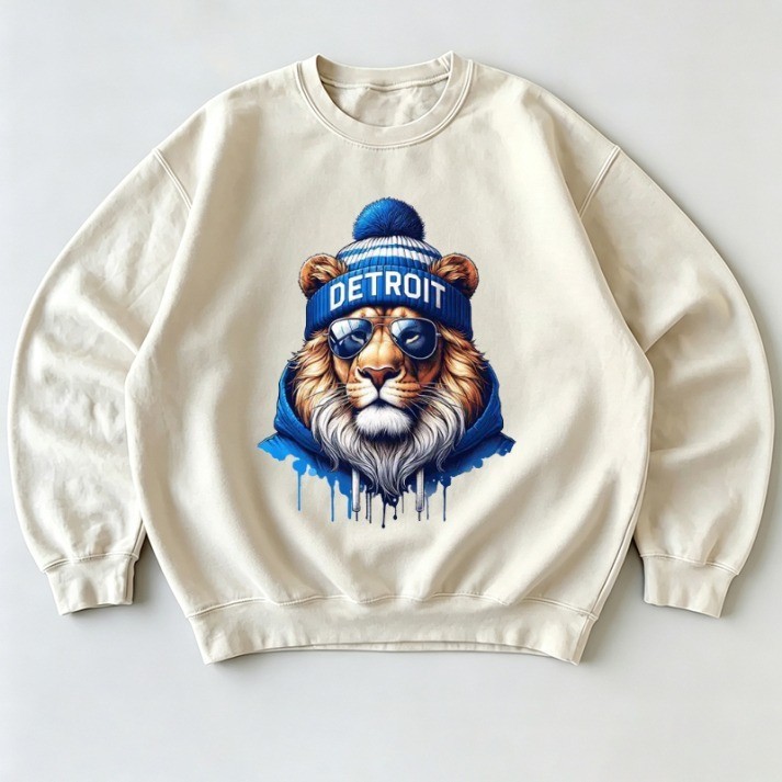 Musemora - Unisex Detroit Lions Sweatshirt - Football