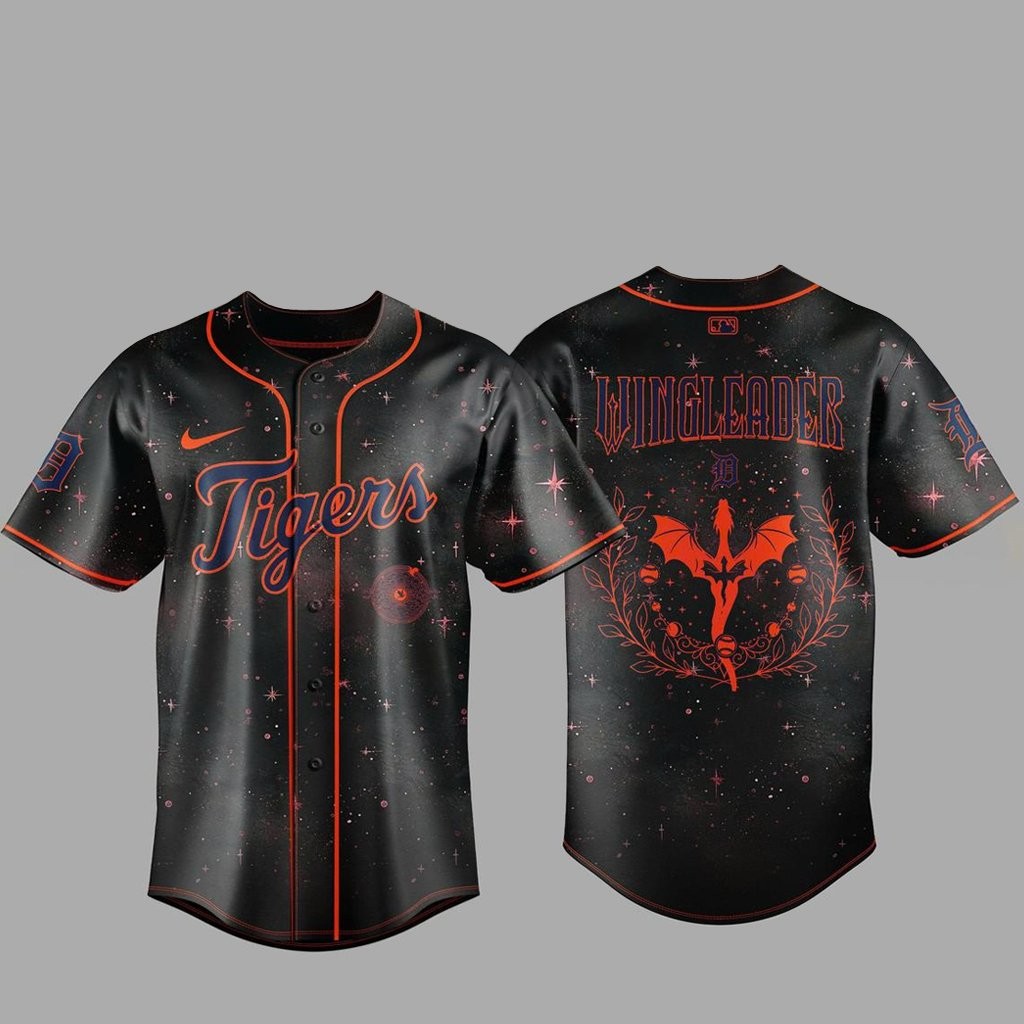 Detroit Tigers Fourth Wing 2026 Major Game Night Baseball Jersey