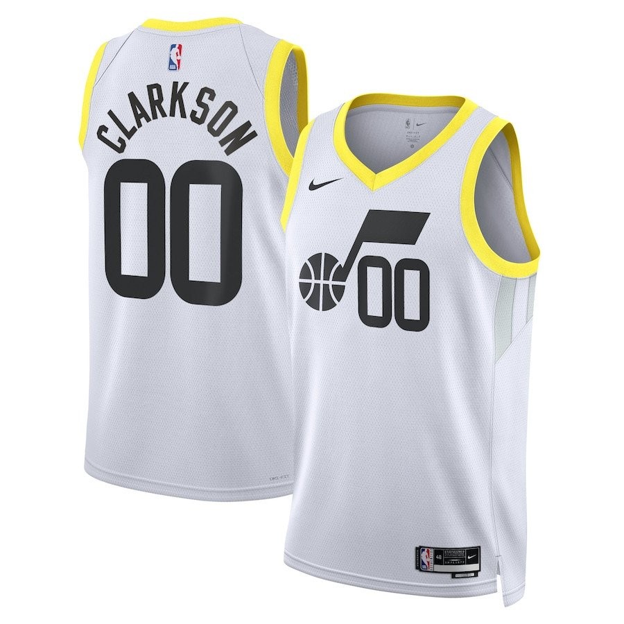 Jordan Clarkson 00 Utah Jazz Unisex Swingman Jersey Association Edition White