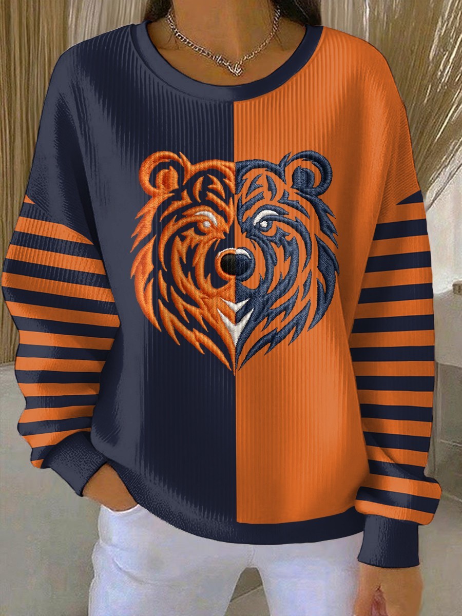 Musemora - Women's Chicago Bears Sweatshirt - Football Mascot