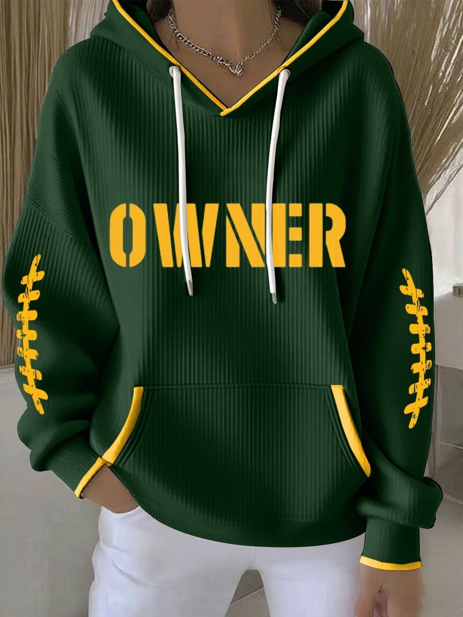 Musemora - Women's Green Bay Packers Hoodie - Game Day Football