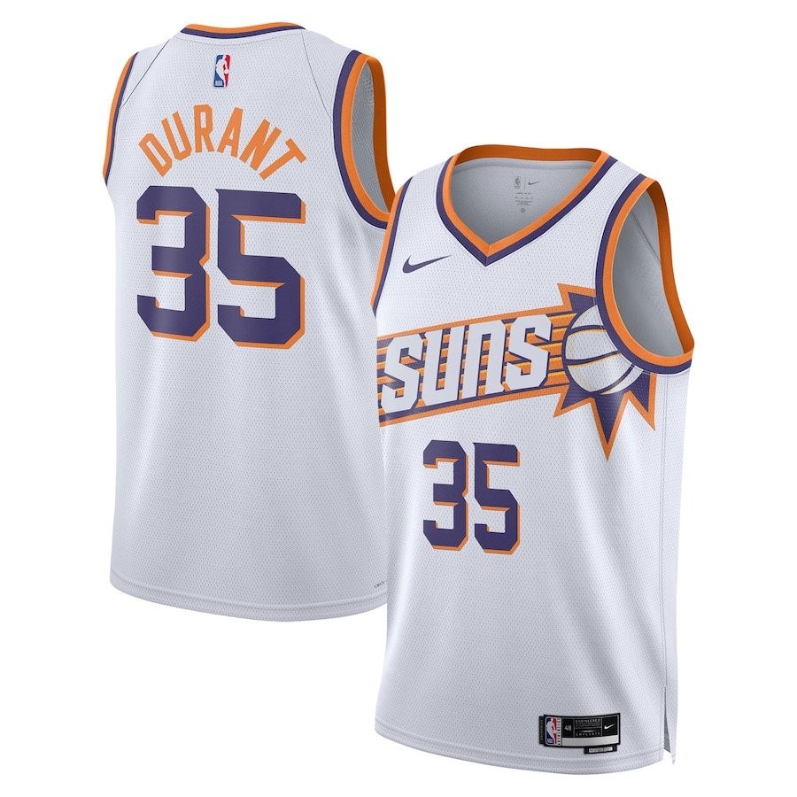Kevin Durant 35 Phoenix Suns Swingman Jersey Association Edition White