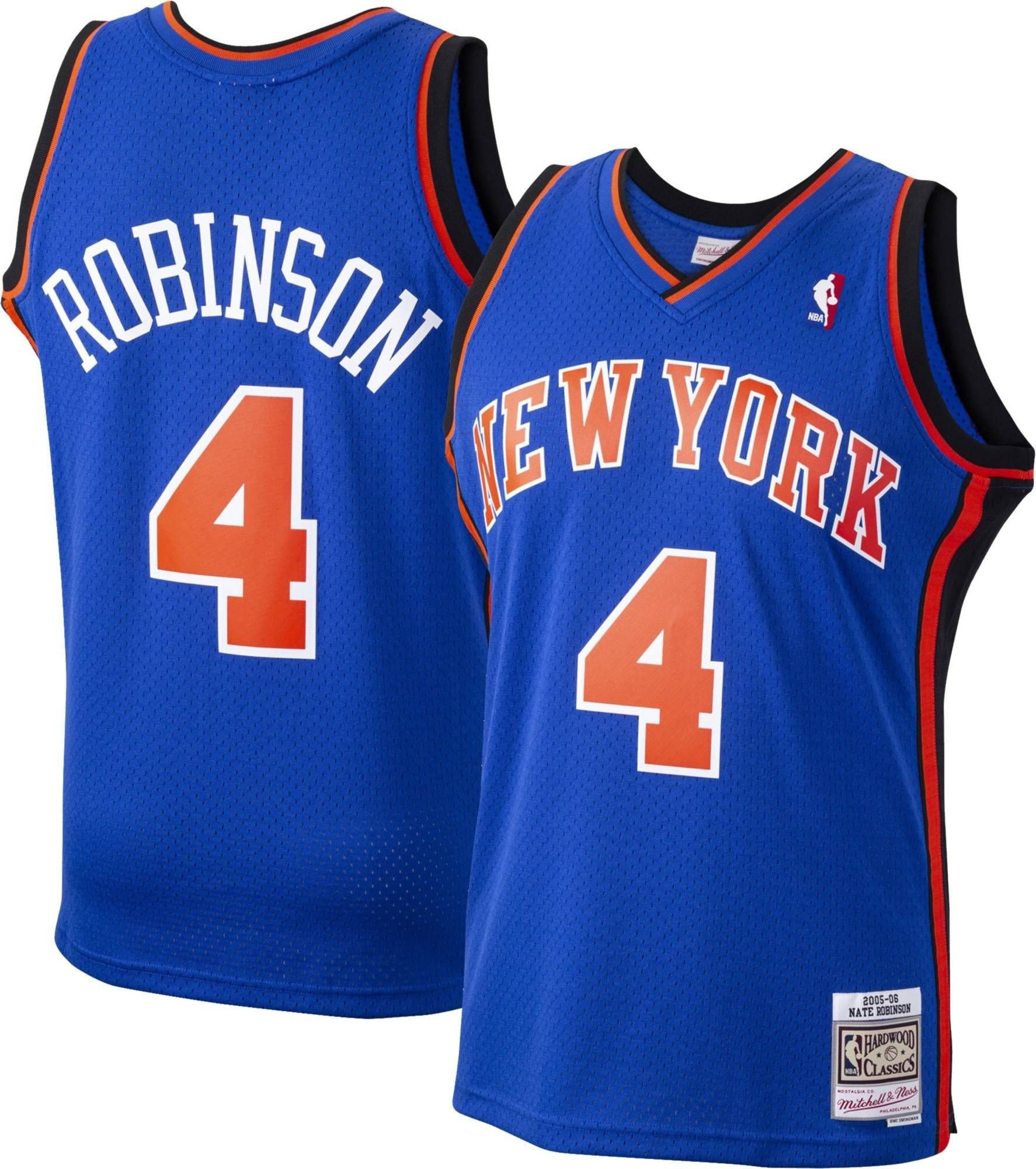 Mitchell Ness Men's New York Knicks Nate Robinson 4 Swingman Blue Jersey