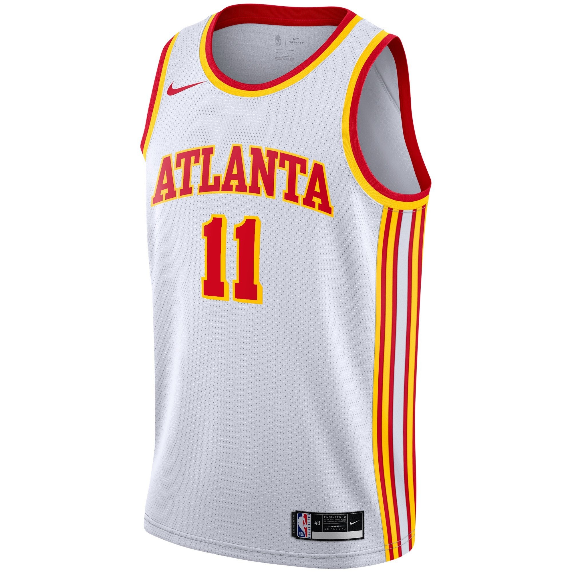 Atlanta Hawks Association Edition Swingman Jersey White Trae Young Youth