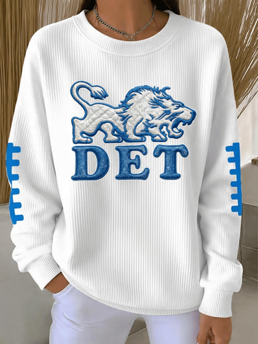 Musemora - Unisex Detroit Lions Sweatshirt - Game Day Football