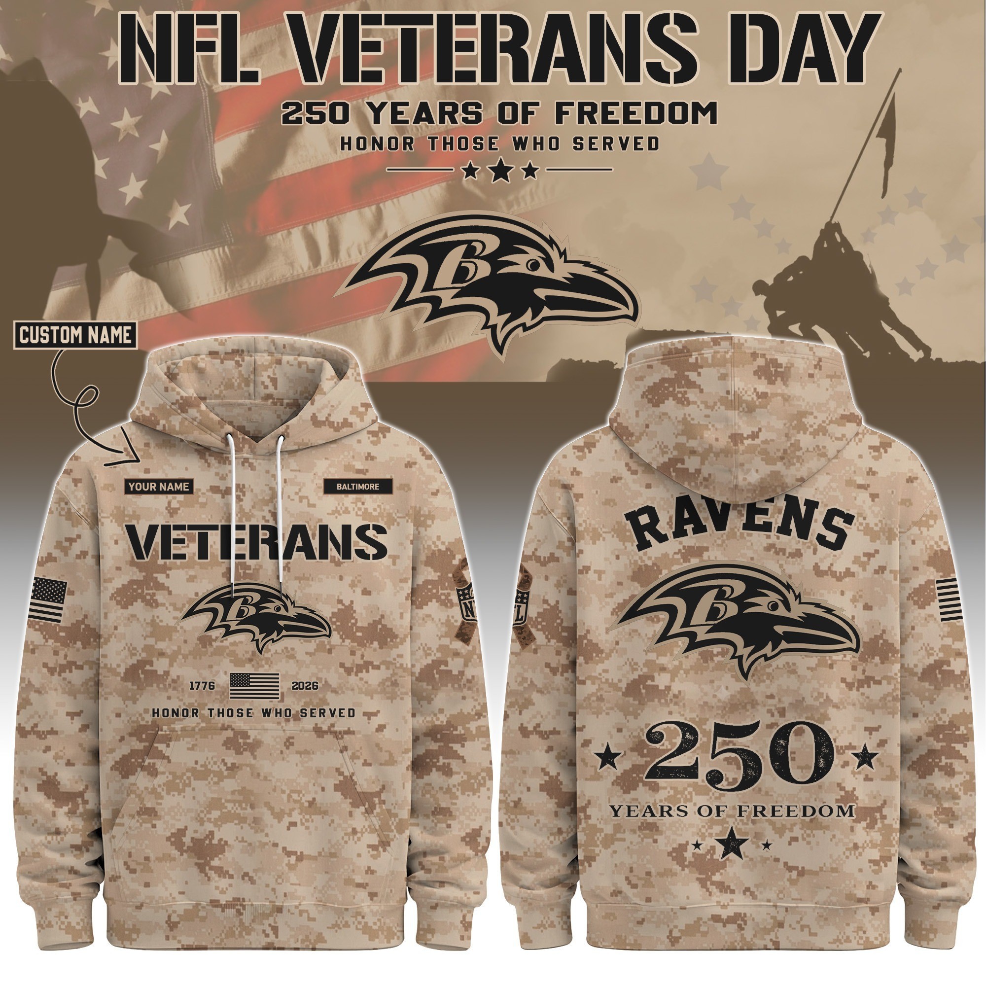 Musemora - Unisex Baltimore Ravens Hoodie - Football