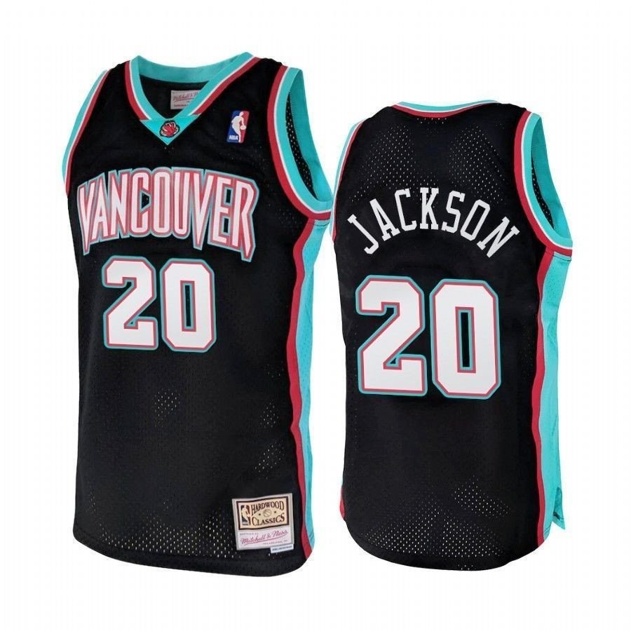 Men's Vancouver Grizzlies Josh Jackson 20 Hardwood Classics 2000 Jersey