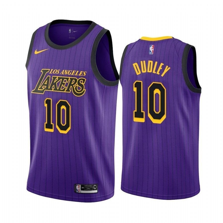 Men's Los Angeles Lakers Jared Dudley #10 City Basketball Jersey - Multicolor
