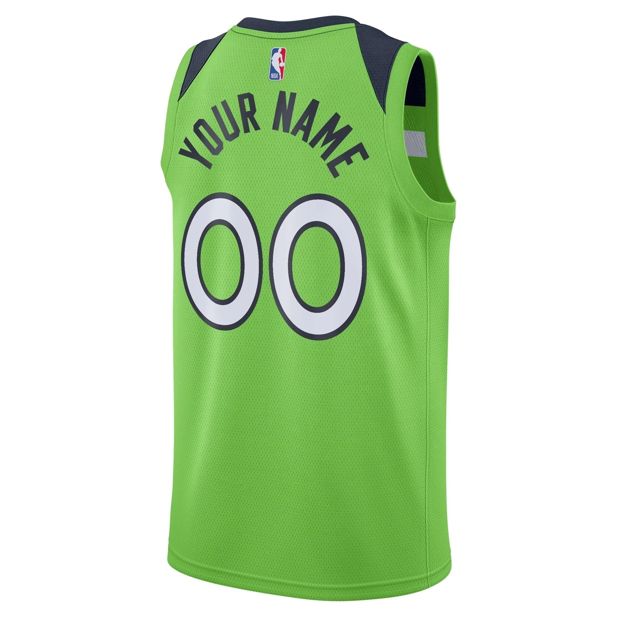 Minnesota Timberwolves Swingman Custom Jersey - Statement Edition - Green - Image 3