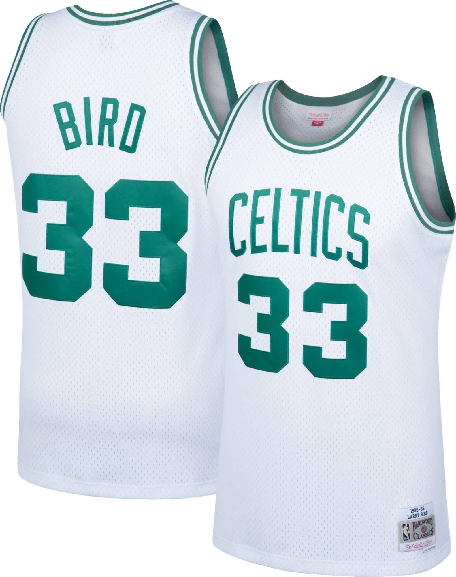 Mitchell Ness Boston Celtics Larry Bird #33 Swingman White Jersey Mens S-3XL
