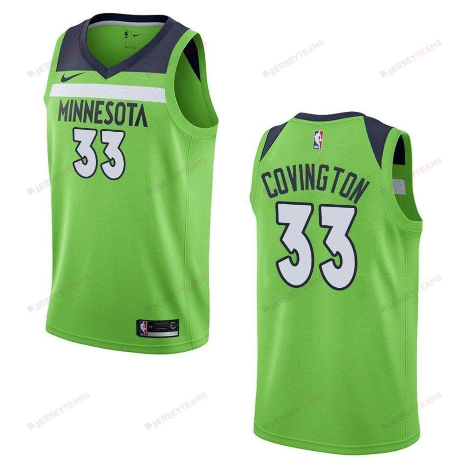 Men's Minnesota Timberwolves Robert Covington #33 Statement Swingman Jersey Green