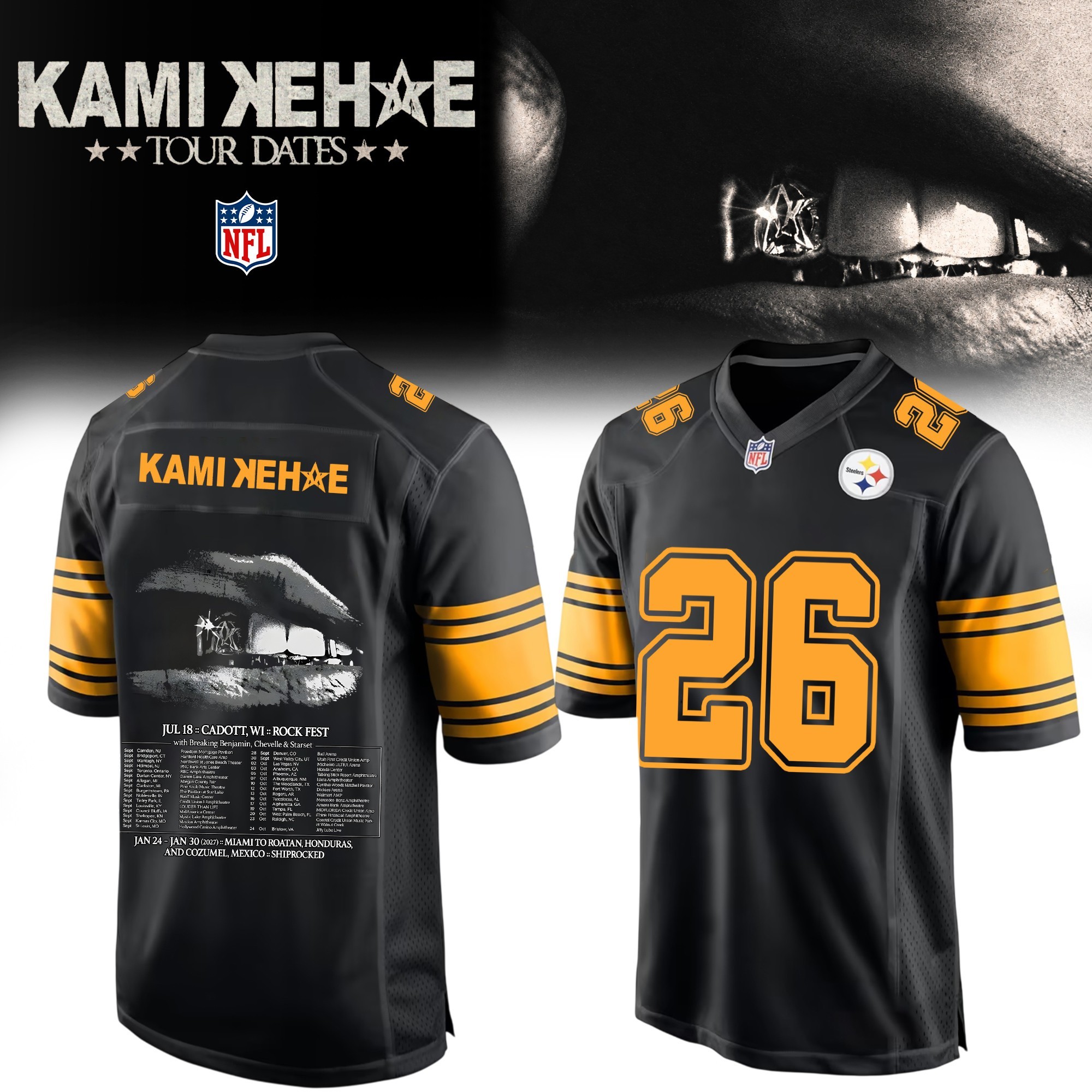 Musemora - Unisex Pittsburgh Steelers Jersey