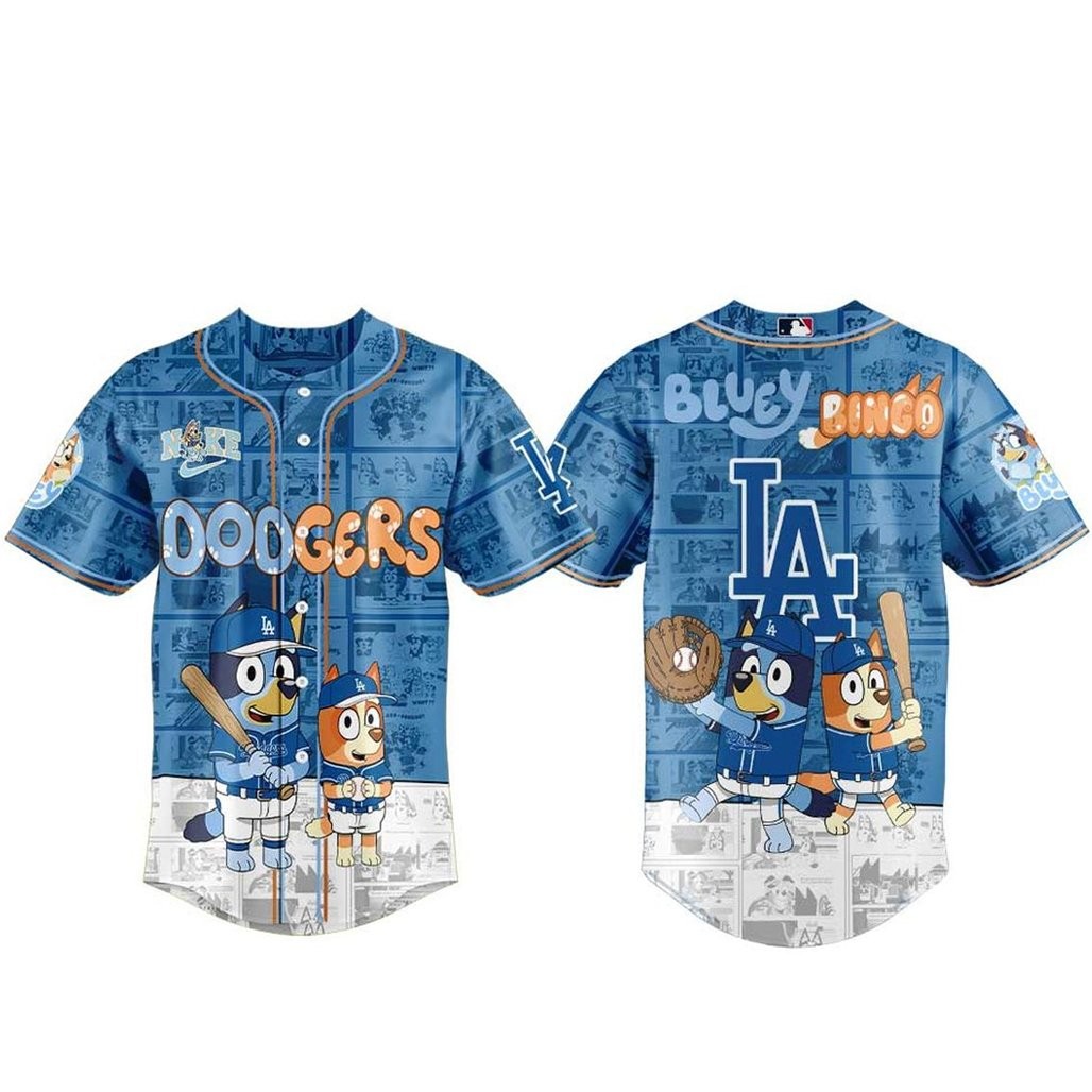 Los Angeles Dodgers x Bluey And Bingo 2026 Night Baseball Jersey