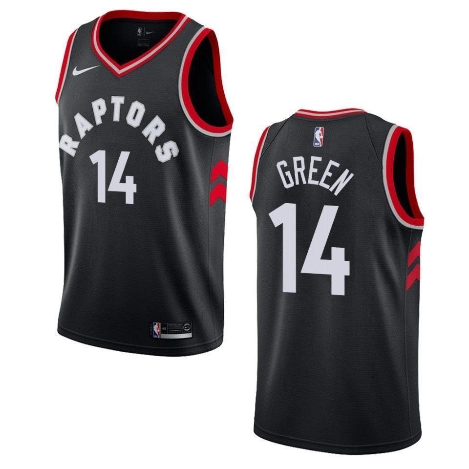 Men's Toronto Raptors 14 Danny Green Statement Swingman Jersey - Black